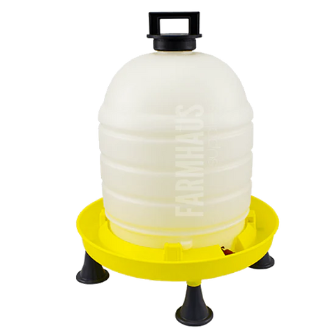 Top Fill Poultry Drinker- 15L with Feet and Lid