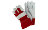 Cowgrain Leather Work Gloves, Thick Fleece Lining