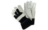 Cowgrain Leather Work Gloves, Thick Fleece Lining