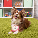 Tough and Texture Donut Dog Toy