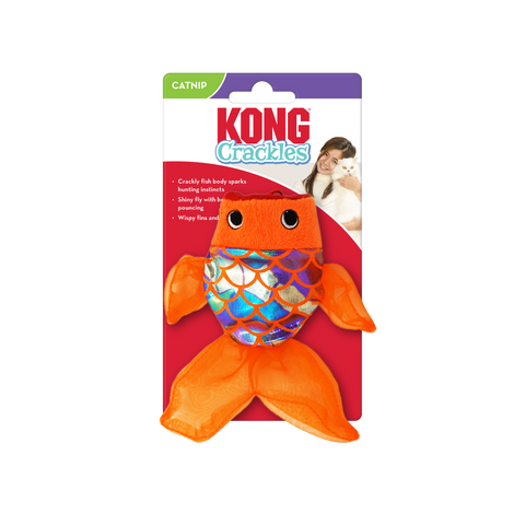 Kong Crackles Gulpz Fish Cat Toy