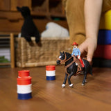 Barrel Racing with Cowgirl Kids Toy