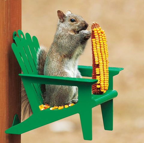 Adirondack Chair Squirrel Corn Cob Feeder