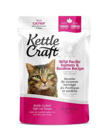 Kettle Craft Wild Pacific Salmon & Sardine wih Catnip Cat Treats