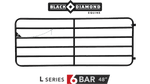 Diamond Bar 6 Bar Farm Gate- Black