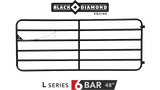Diamond Bar 6 Bar Farm Gate- Black