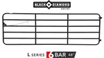 Diamond Bar 6 Bar Farm Gate- Black