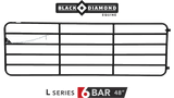 Diamond Bar 6 Bar Farm Gate- Black