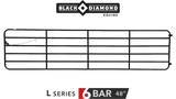 Diamond Bar 6 Bar Farm Gate- Black