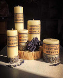 Beeswax and Lavender Candle