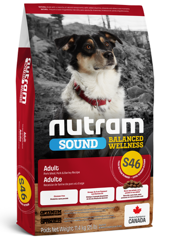 Nutram Sound Balanced Wellness S46 Pork and Barley