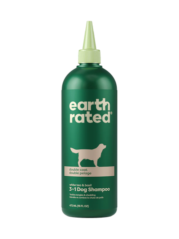 3 in 1 Dog Shampoo for Double Coats- White Tea and Basil