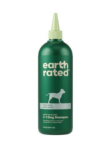 3 in 1 Dog Shampoo for Short Coats- White Tea and Basil