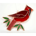 Stained Glass Cardinal Suncatcher