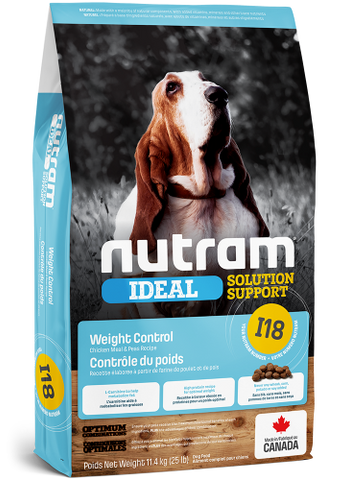 Nutram I18 Ideal Solution Support Weight Control Chicken Meal and Peas