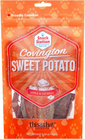 Snack Station Covington Sweet Potato Dog Treats - Apple and Oatmeal