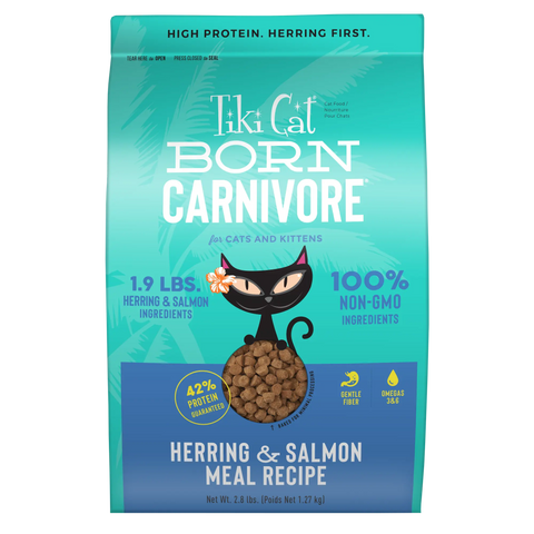 Tiki Cat Born Carnivore -  Herring and Salmon 2.8 lbs