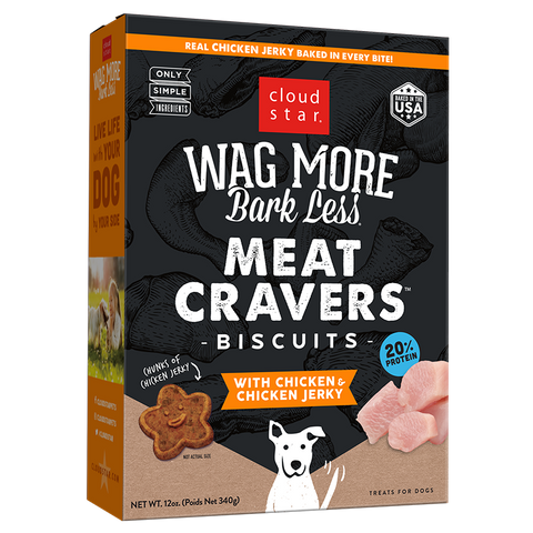 Wag More Bark Less Meat Cravers Chicken 12oz