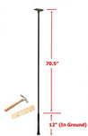 FP5S - 5 Piece Bird Feeder Pole Set with Ground Socket