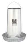 Galvanized Poultry Feeder - 40LB & 17" Pan