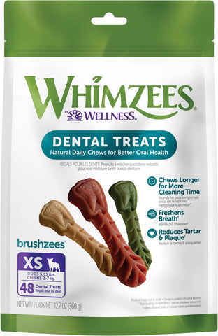 Whimzees Natural Dental 48 Chews for Extra Small Dogs