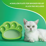 Paw-Shaped Interactive Slow Feeder with Lick Pad - Small