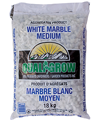 White Marble - Medium 1/2"