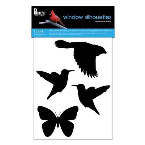 Window Silhouette Bird Safety Sticker