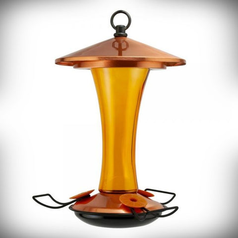 Mid-Century Coppertop Oriole Feeder with Hidden Ant Moat