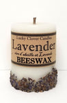 Lavender Beeswax Candles