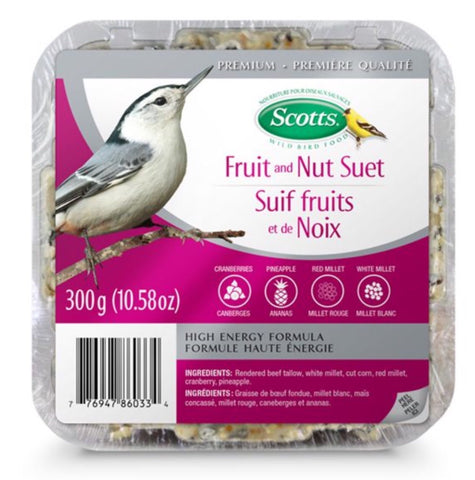 Scotts® Fruit & Nut Suet Wild Bird Food 300g