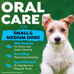 TropiClean Tripleflex Toothbrush for Small/Medium Dogs