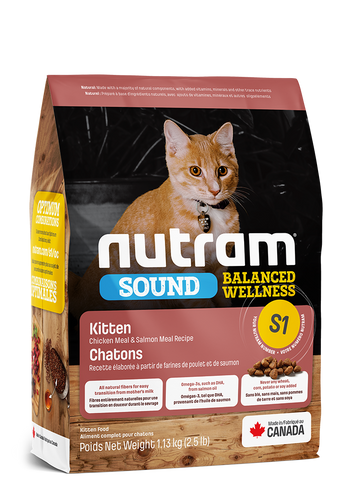 Nutram S1 Sound Balanced Wellness Kitten 1.13 kg