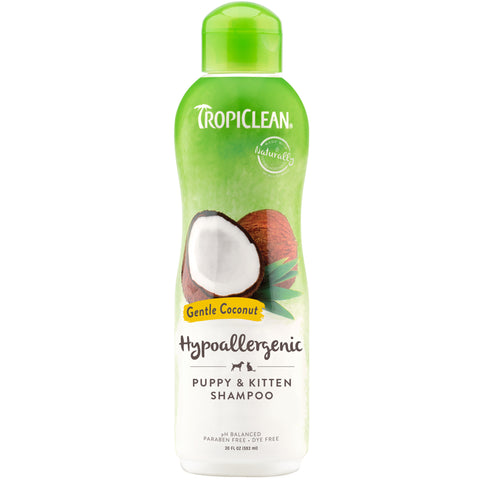 TropiClean Gentle Coconut Hypoallergenic Shampoo for Puppies and Kittens